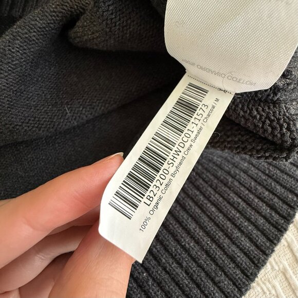 Organic Cotton Boyfriend Crew Sweater, Quince, Size M - Picture 6 of 6